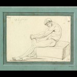 Antonio Canova, Seated Male Nude, sheet 25. Photo Credit Fondazione Musei Civici di Venezia
